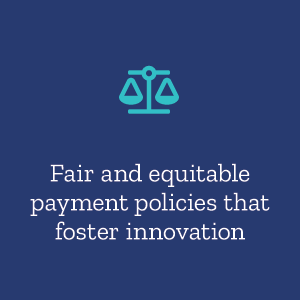 Fair and equitable payment policies that foster innovation